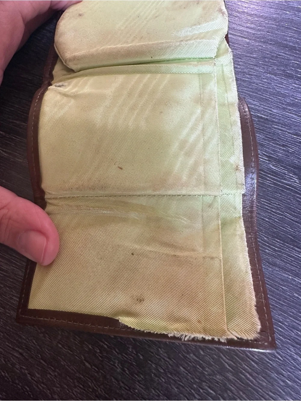 Pair Vintage Coin Purses - Leather and Cowhide